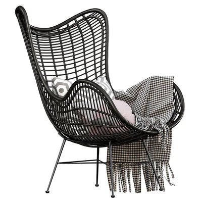 HK Living Natural rattan egg chair — Вид 6