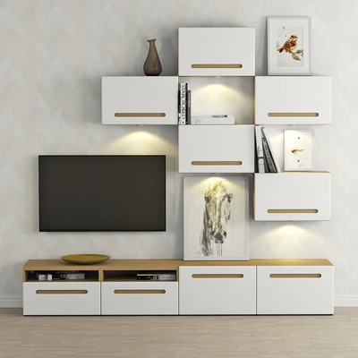 Cabinet for TV and multimedia Ikea BESTO / Besta Marwick. — Ver 1