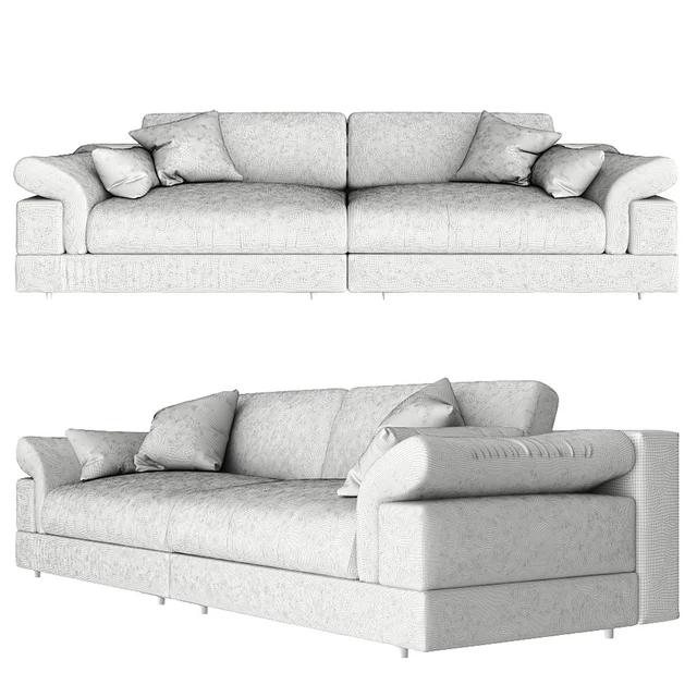 Triple sofa Pufetto Claudia. — Descargar