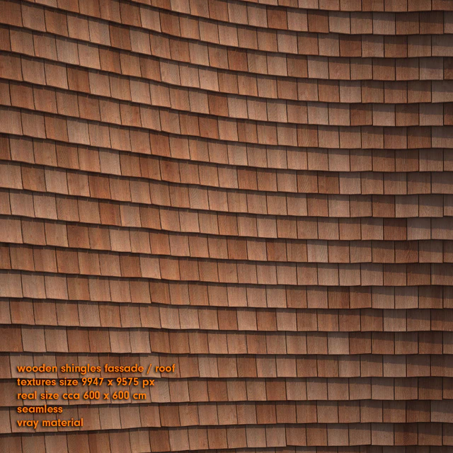 Shingles wooden façade / roof — Скачать