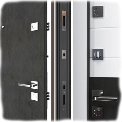 Entrance metal door Carbon (Your Frame) — Ver 3