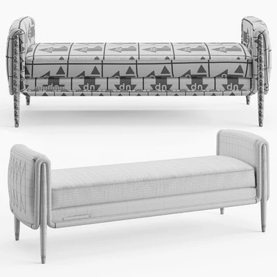 Theodore Alexander Grace end of bed Bench — Ver 4