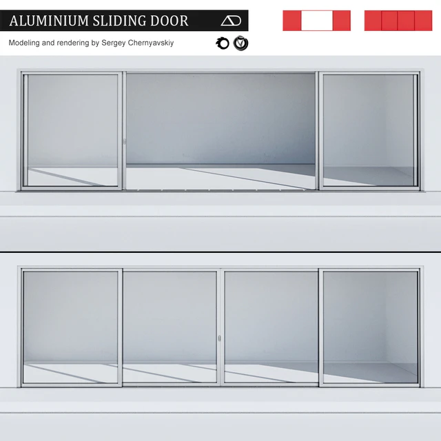 Aluminium sliding door — Скачать