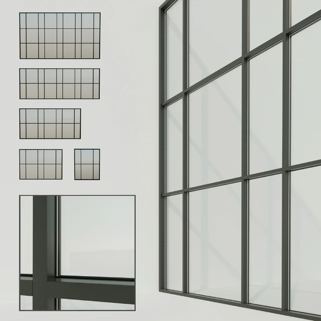 Panoramic windows. Stained glass window 7 — Descargar