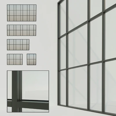 Panoramic windows. Stained glass window 7 — Ver 1