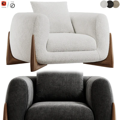 Softbay Armchair by Porada — Ver 1
