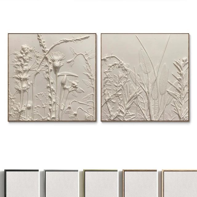 Plaster two square photo frames D-176 — Descargar
