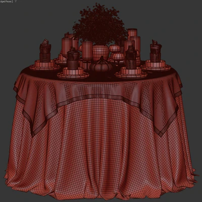 Сервировка стола / Table setting 03 — Вид 4