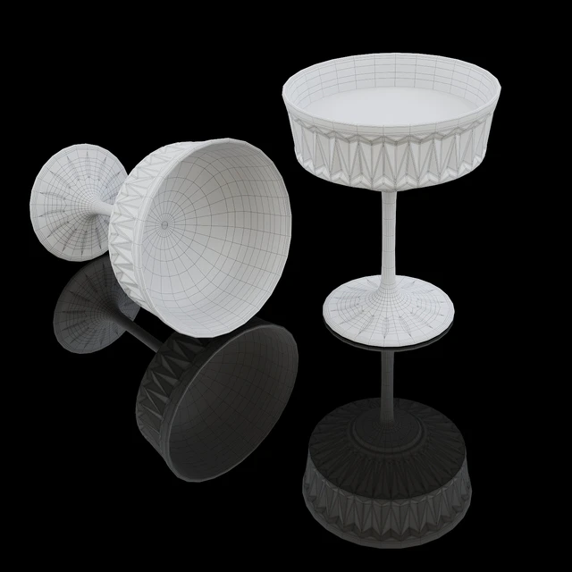 Corrugated glass goblet with wine — Descargar