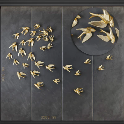 Birds GR   Decorative Panel 1 — Ver 1