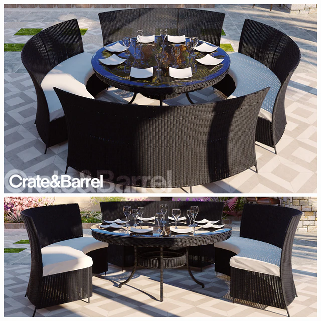 RATTAN DINING TABLE SET — Descargar