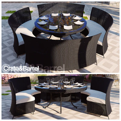 RATTAN DINING TABLE SET — Descargar