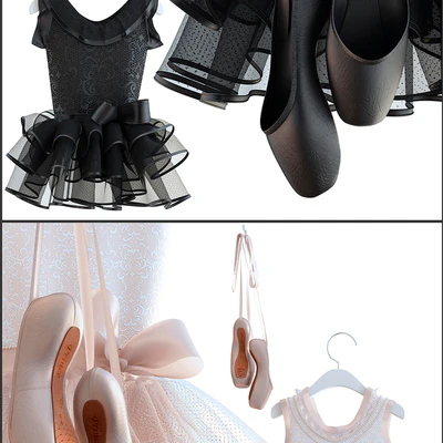 Pointe shoes with dress — Вид 2