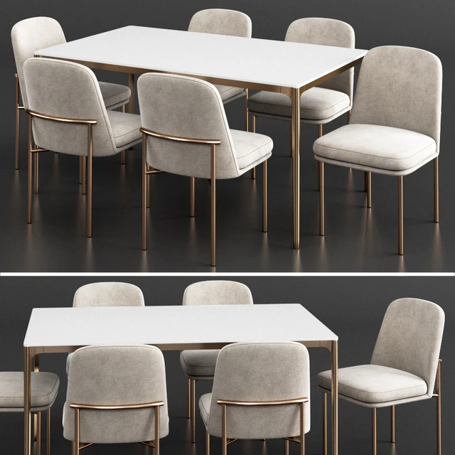 West Elm Dinning Set 23 — Скачать