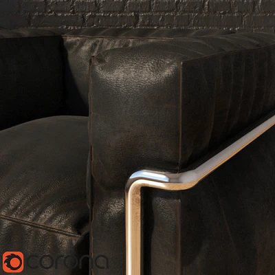 Old leather chair LC2 — Ver 2