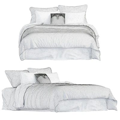 Charcoal sine quilt cover set — Ver 2