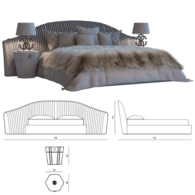 Bed "Sharpei" Roberto Cavalli — Скачать