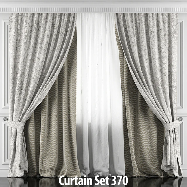 Curtains with window and moldings 366-371 — Download