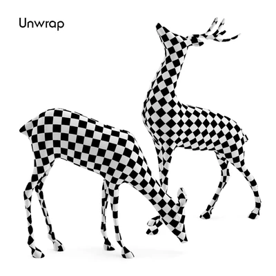 Vintage deer statue — Ver 5
