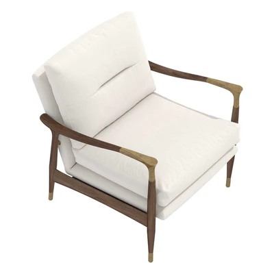 Theodore Arm Chair Natural Linen soho home — Ver 5