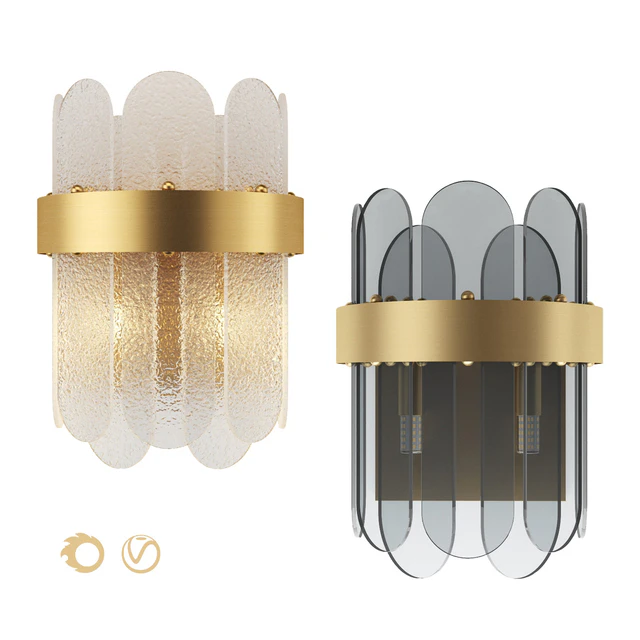 Sconce Blount Raised Wall Lamp, Blount Smokey Wall Lamp, Loft Concept — Descargar