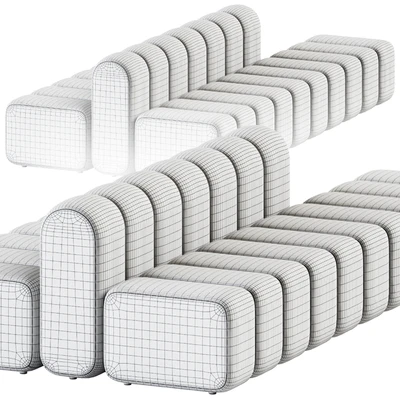 Pouf Sets Bob Hide by Bla Station — Вид 2