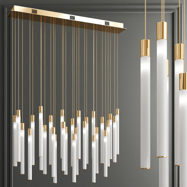 Tooby Rectangular LED Multi-Light Pendant — Descargar