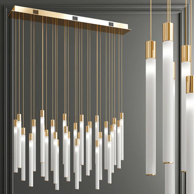 Tooby Rectangular LED Multi-Light Pendant — Descargar
