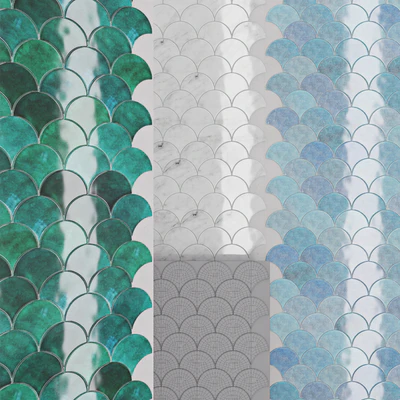 Pentaceramica fish scale tiles — Ver 2