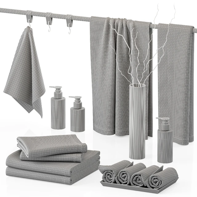 Decorative set for bathroom 04 — Descargar