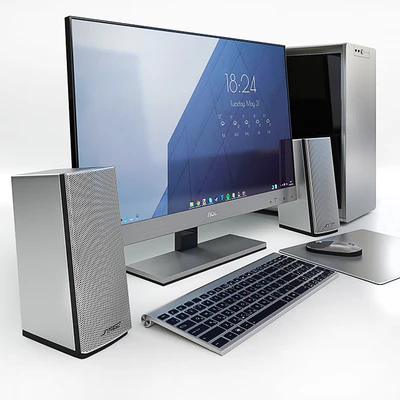 27"  AOC i2757Fm, корпус JONSBO RM4 S, колонки Bose + переферия — Вид 3