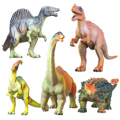 Collection of Five Dinosaur Toys — Ver 1