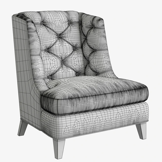 BAKER Moderne Wing Chair — Скачать