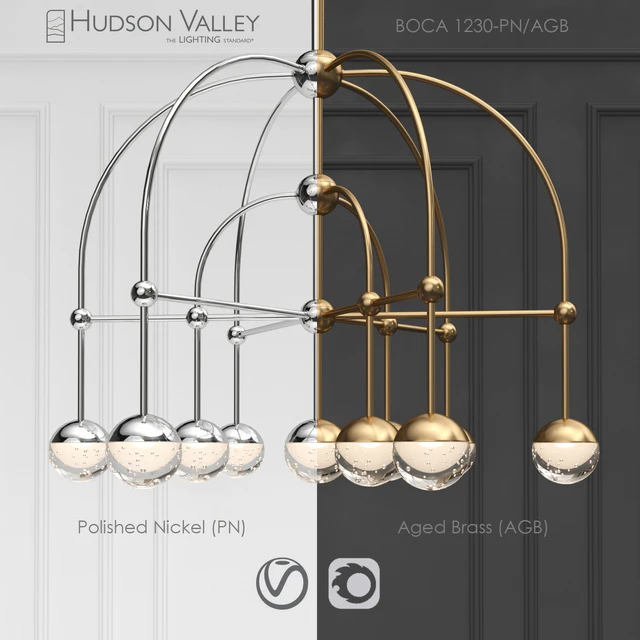Chandelier BOCA 1230-PN / AGB — Descargar