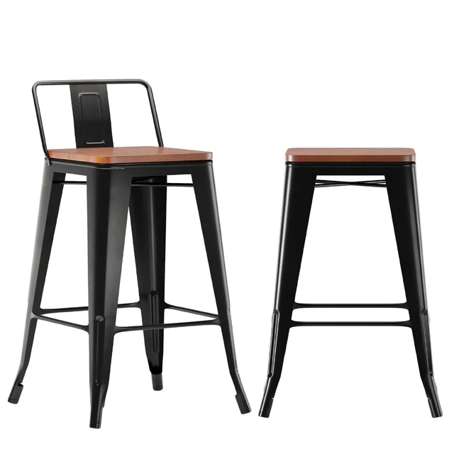 Bar chair Tolix wood — Descargar