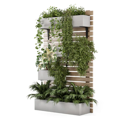 Indoor Hanging Plants in Metal Stand - Set 1131 — Вид 4