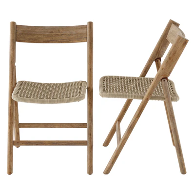 kave home dandara wood folding chair — Вид 1