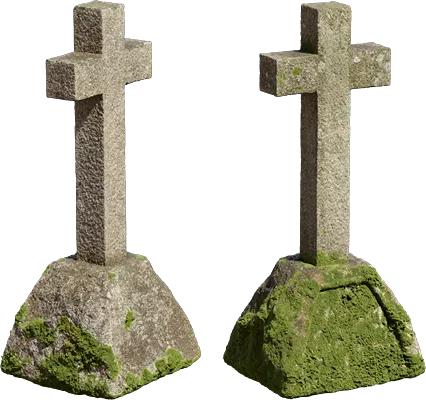mossy gravestone 002 — Скачать