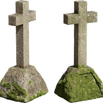 mossy gravestone 002 — Скачать