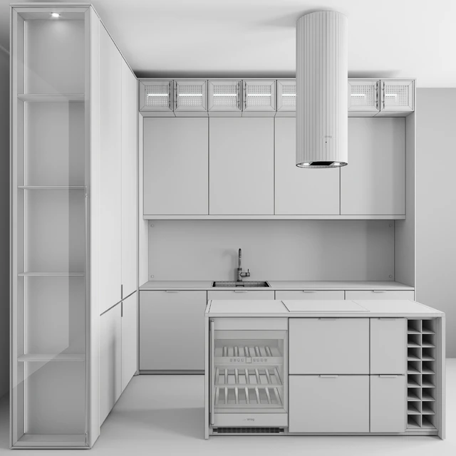 Kitchen No. 100 "Dark Wood and Beige" — Descargar