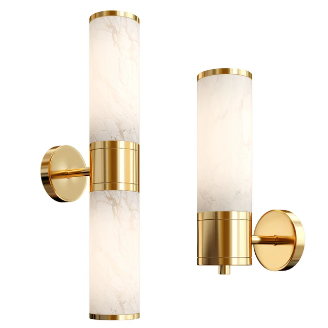Brass Marble Wall Lamp — Descargar