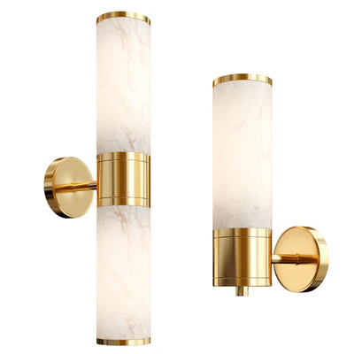 Brass Marble Wall Lamp — Ver 1