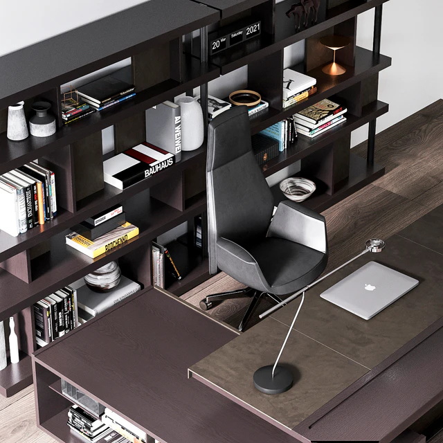 Poltrona Frau Jobs Office set — Скачать