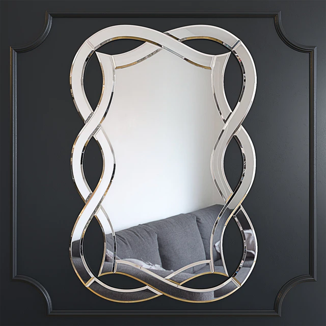 Mirror decorative with a figured mirror frame 17-0925 — Descargar