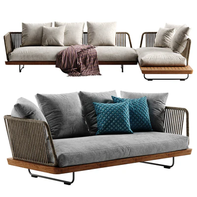 Minotti Sunray sofa set 1 — Ver 1