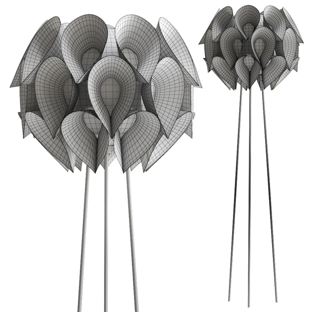Flora Pewter by Slamp Floor Lamp — Скачать