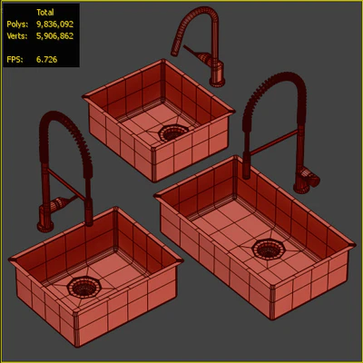 Collection of kitchen sinks 01 — Ver 2