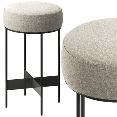 Meyer Dark Pewter Metal Counter Stool — Ver 1