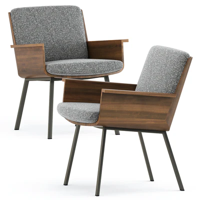 DAIKI OUTDOOR DINING LITTLE ARMCHAIR and PENTHOUSE Table by Minotti — Ver 4