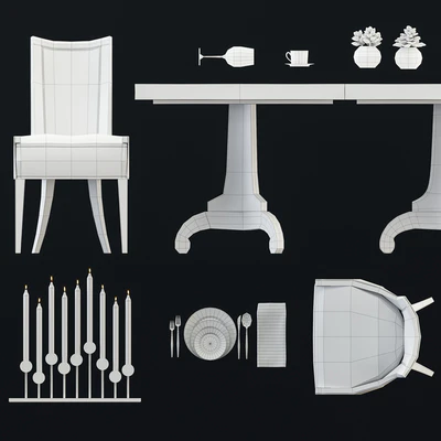 Bernhardt Criteria Dinning Set — Ver 2
